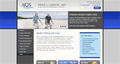 Desktop Screenshot of bjlarsonortho.com
